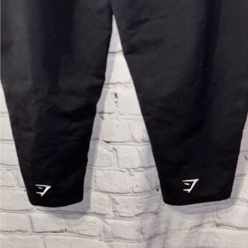 Gymshark Womens Black Drawstring Waist Tapered Leg Pockets Joggers Pants Sz XXL - Picture 5 of 7